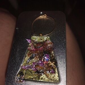 Goldtoned And Resin Artisan Stylish Earrings